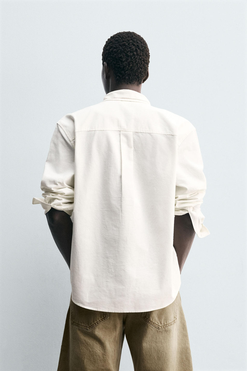 EMBROIDERED COTTON/LINEN SHIRT - Zara фото 3