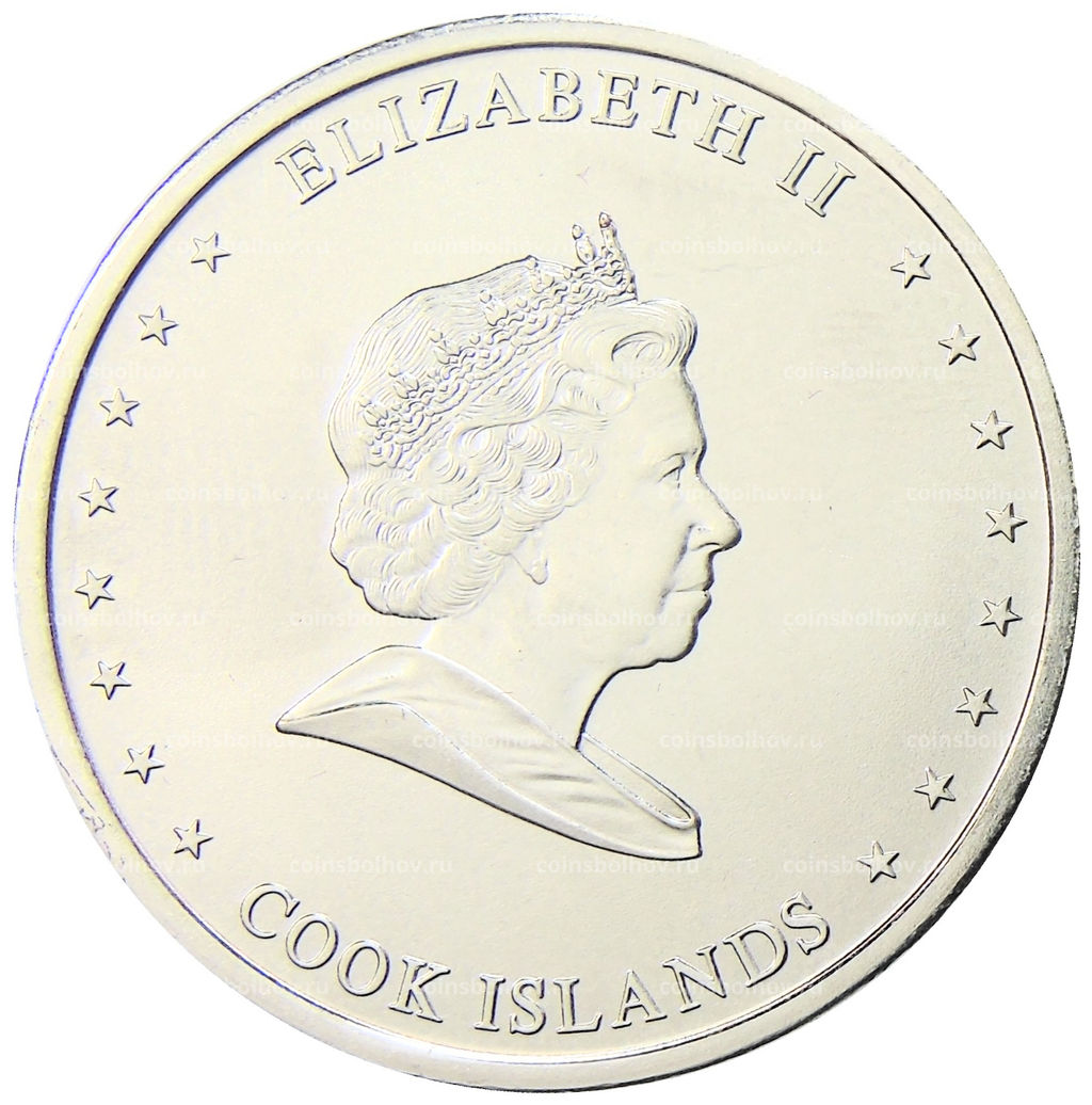 Монета 50 центов 2010 года Острова Кука