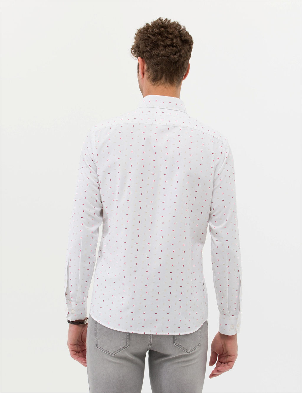 K_rm_z_ Slim Fit Uzun Kollu G_mlek - Pierre cardin фото 5