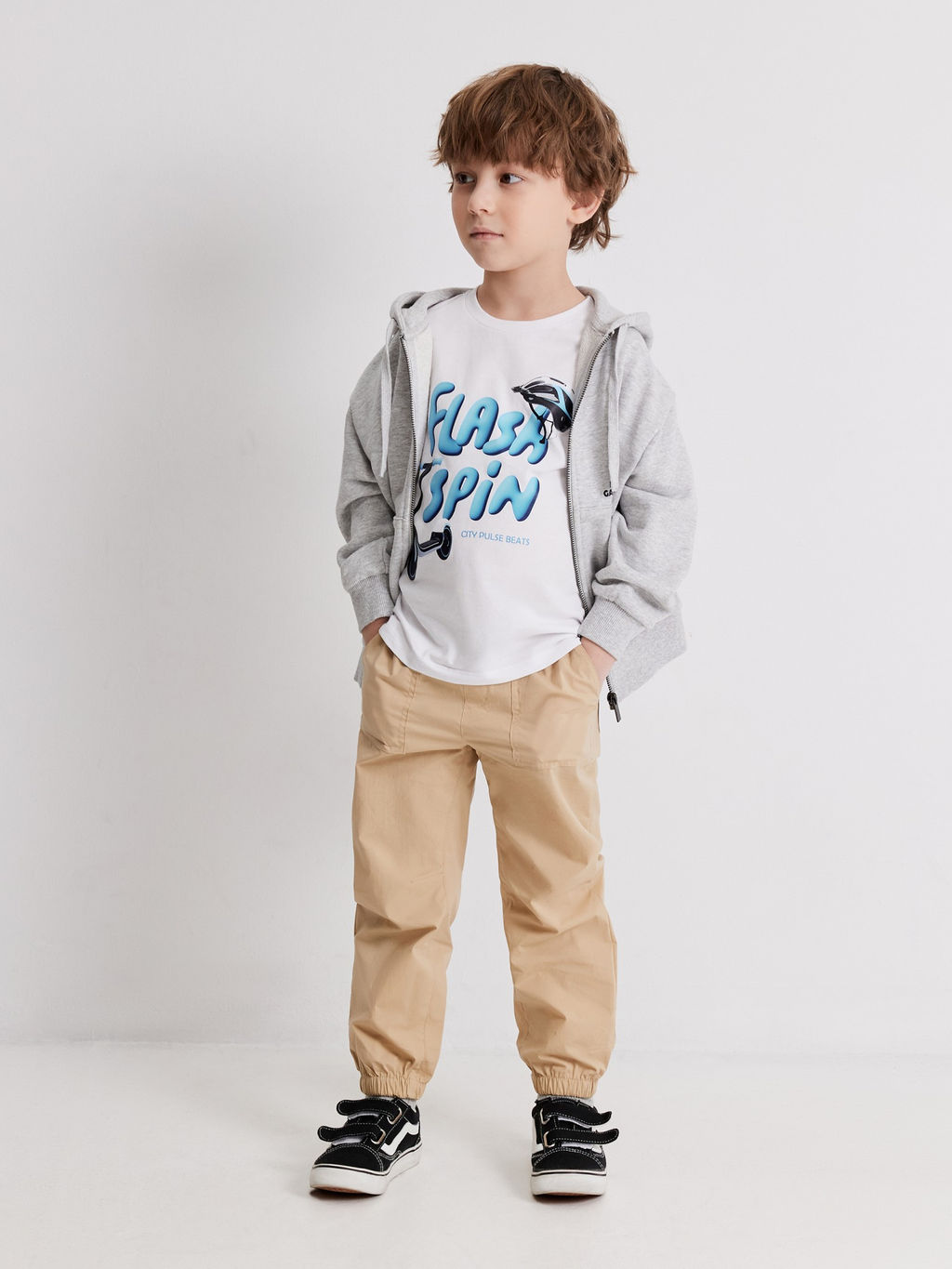 ACOOLA / Куртка детская для мальчиков Nimba серый меланж  фото 5