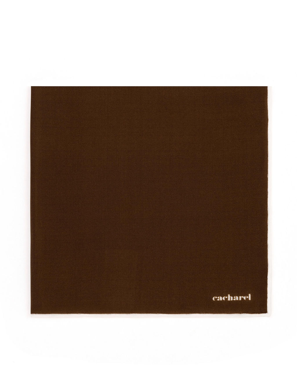 Коричневый шелковый платок - Cacharel фото 2