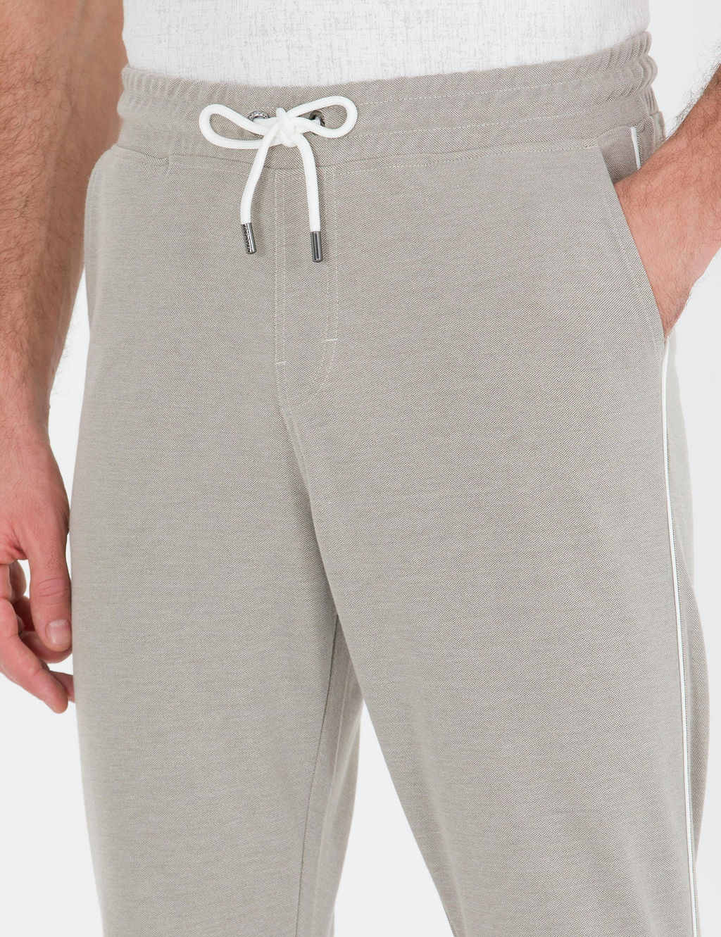 Бежевые спортивные штаны приталенного кроя New - Cacharel фото 5