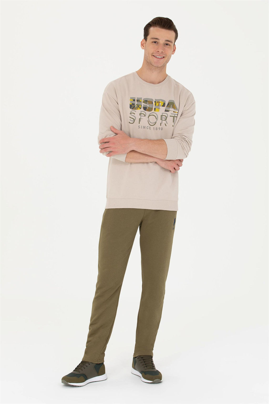 Мужские спортивные штаны цвета хаки - U.s. polo assn фото 3