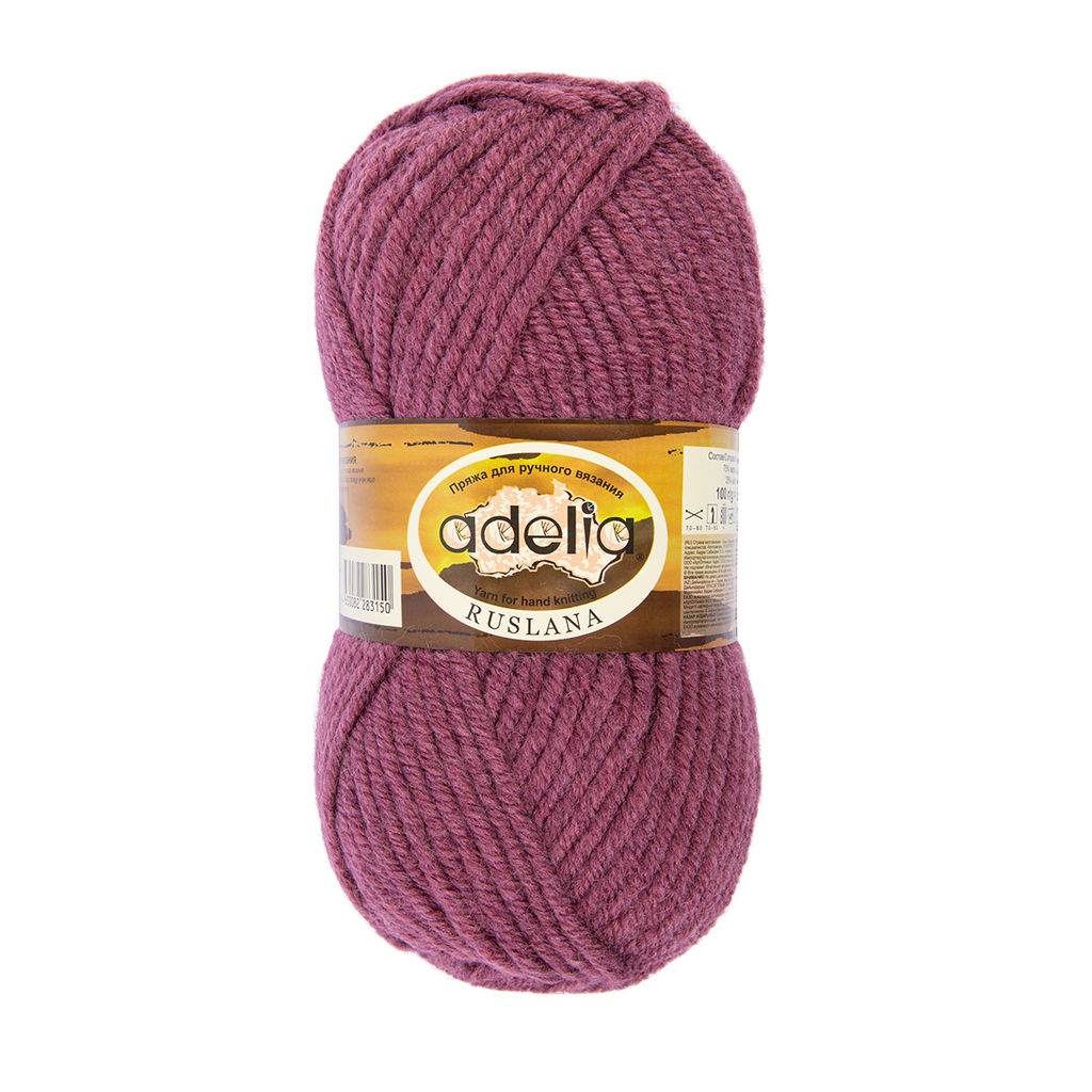 Пряжа ADELIA RUSLANA 75% акрил, 25% шерсть 5 шт. х 100 г 100 м 5 м