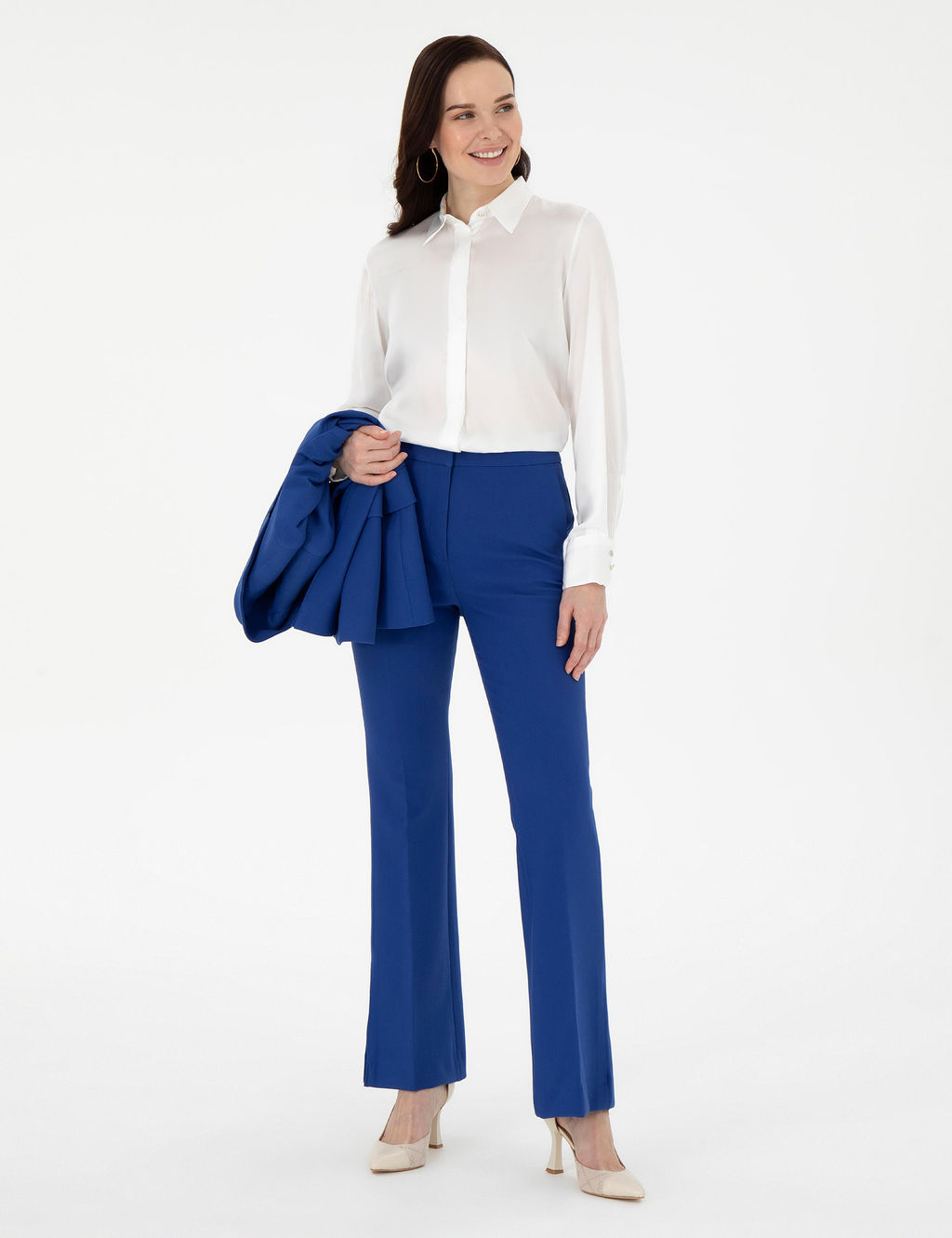 Saks Flare Fit Kuma_ Pantolon