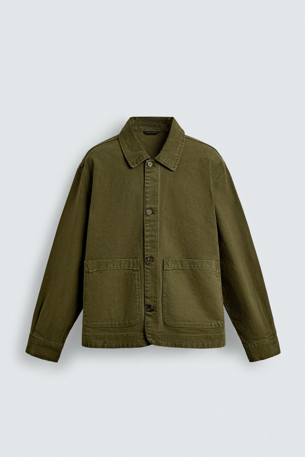 SOBRECAMISA RELAXED FIT BOLSILLOS / Musgo - Zara фото 8