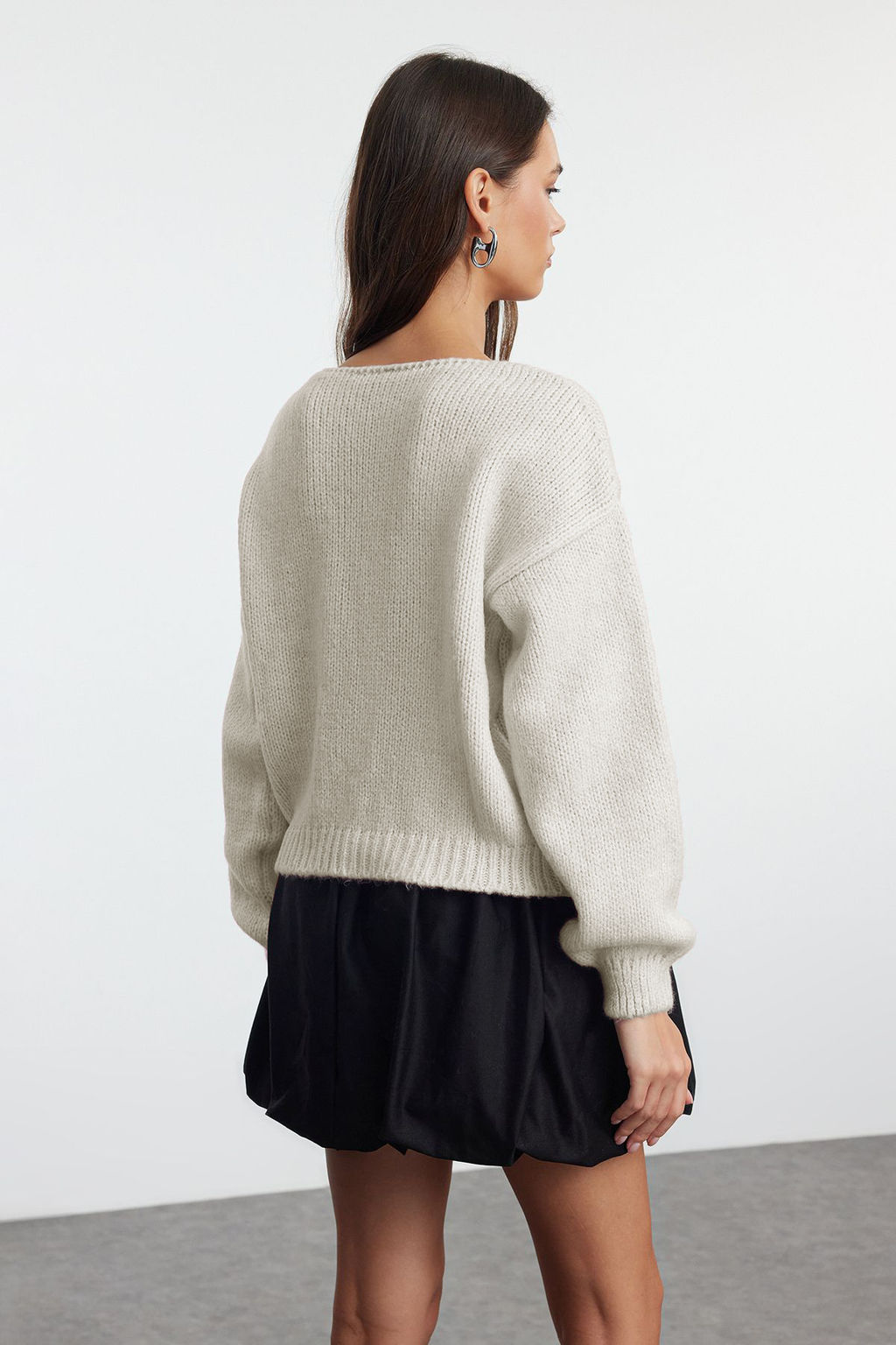 Tas Gul Detayl? Triko Yumusak Dokulu H?rka TWOAW25HI00242