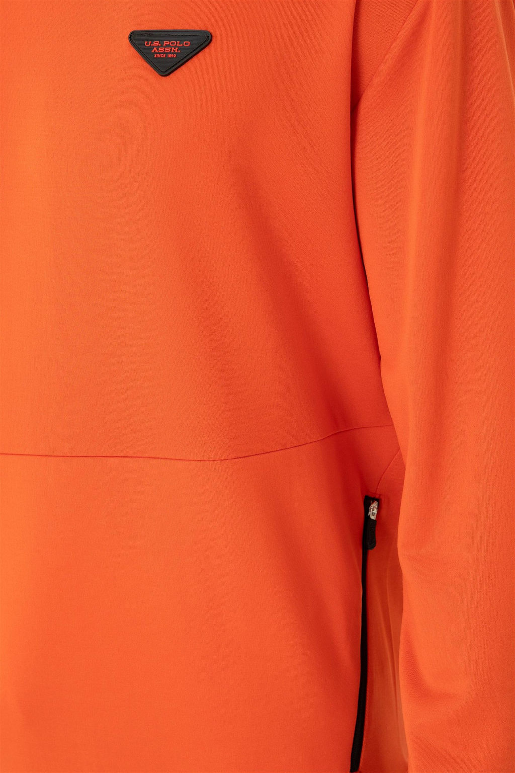 U. S. Polo Assn / Мужской оранжевый комфортный свитшот с круглым вырезом - U.s. polo assn фото 7