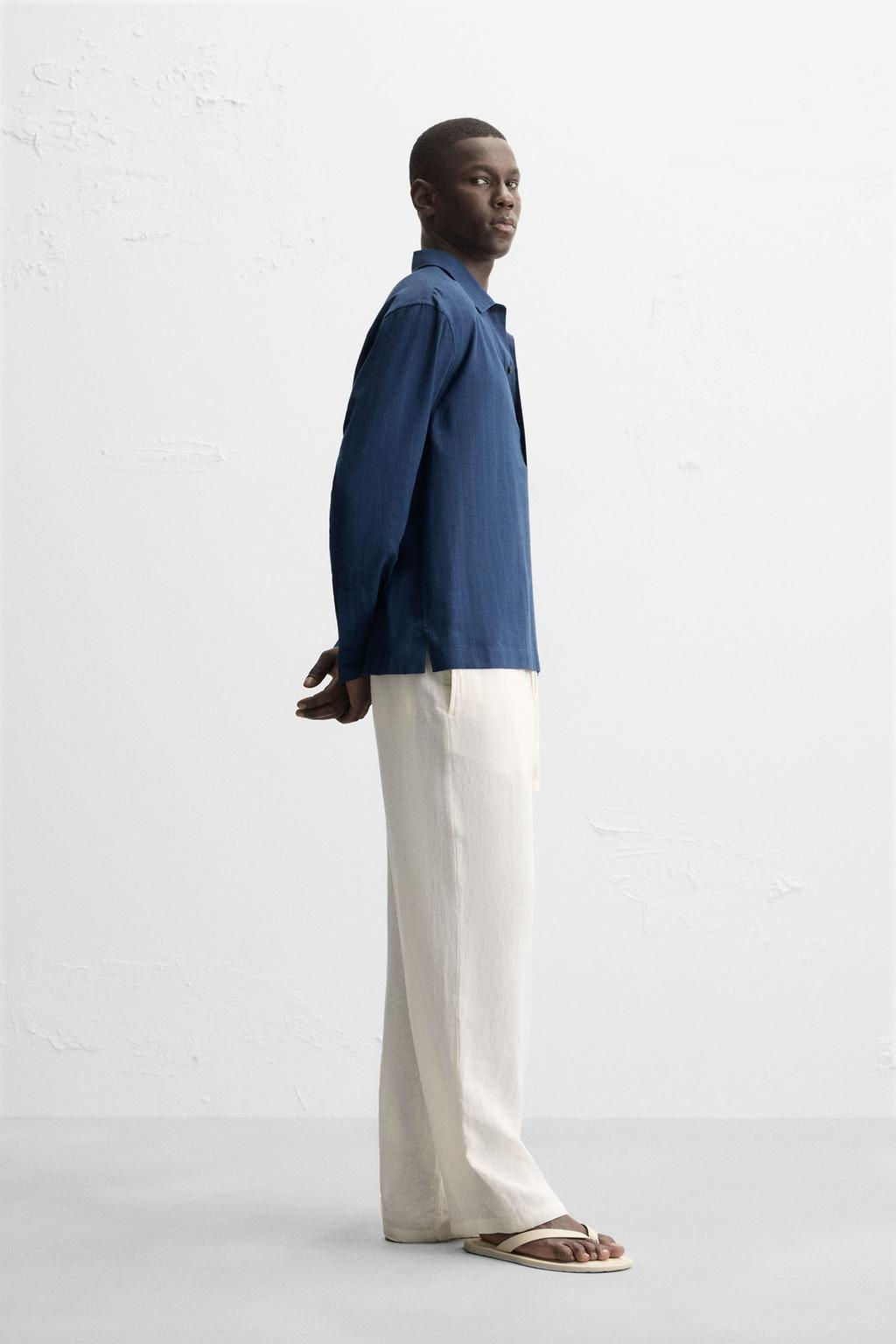 STRIPED POLO SHIRT - Zara фото 4