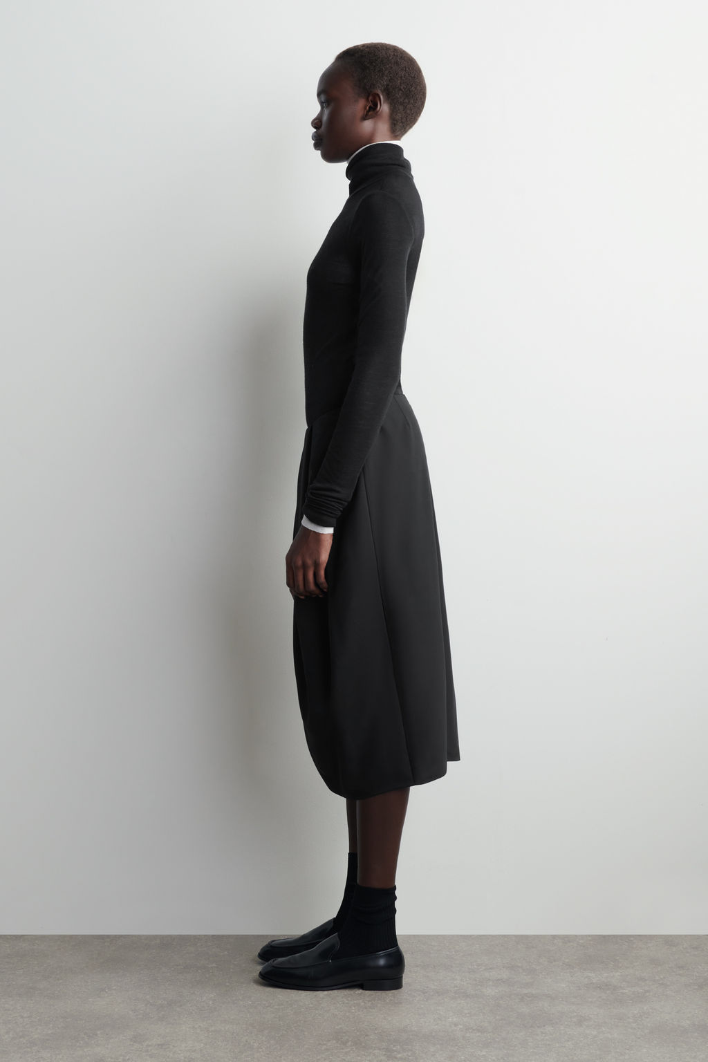 FALDA TULIP?N MIDI DE LANA PLISADA - H&m фото 4