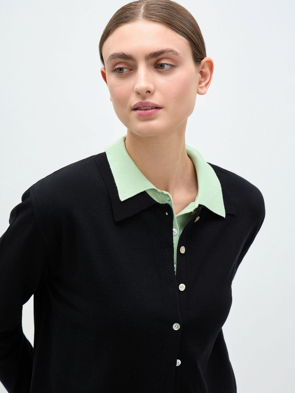 Conso/KCL 240718 - black Кардиган женский