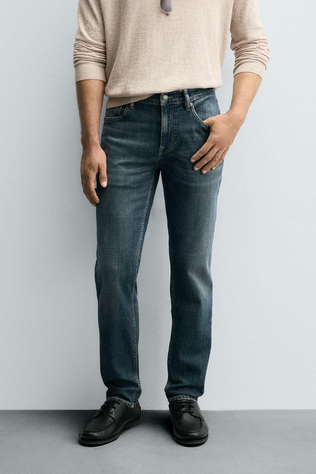 JEANS SLIM FIT B?SICO / Azul - Zara фото 11