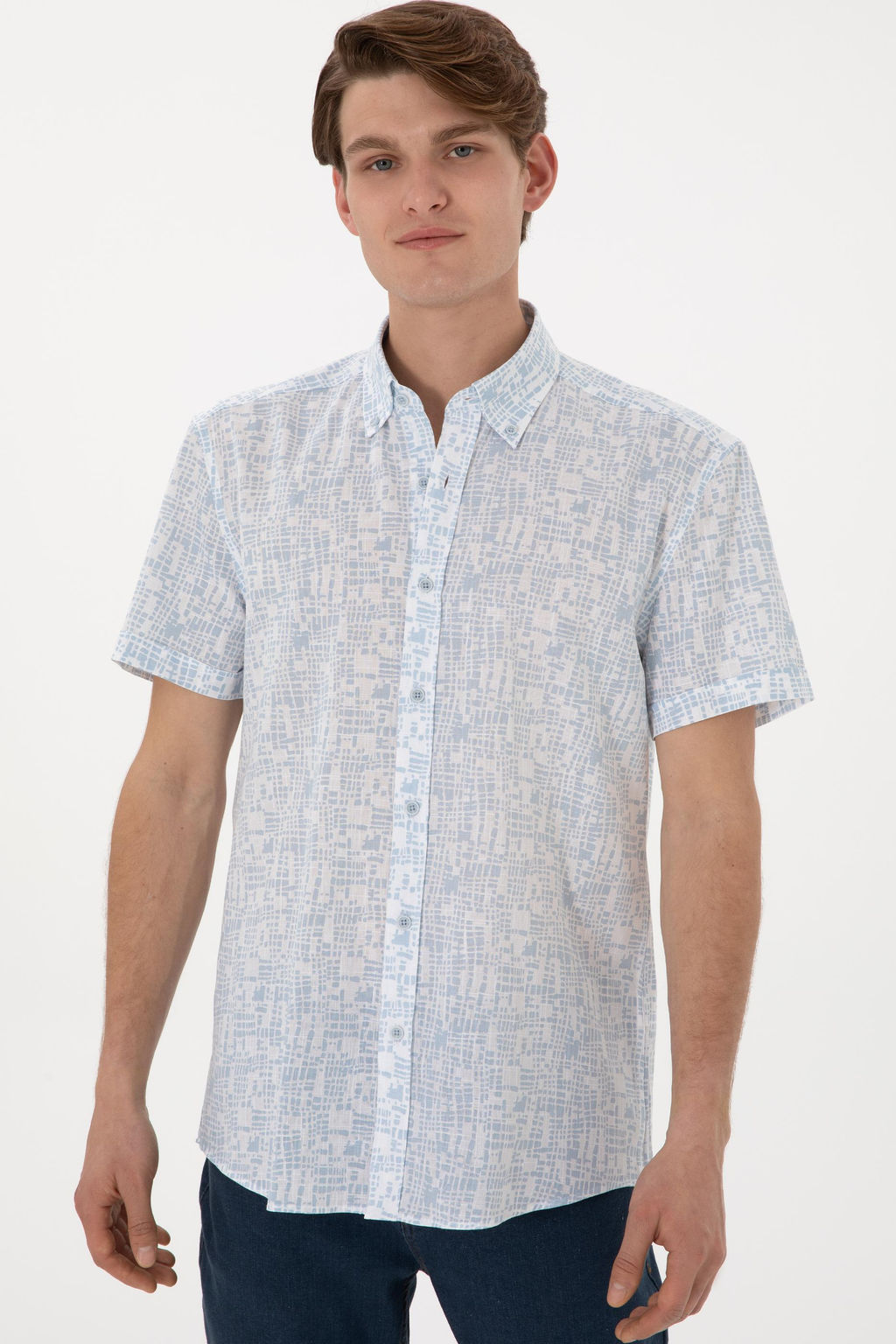 Erkek A__k Mavi K_sa Kollu G_mlek Sepette S_rpriz _ndirim - U.s. polo assn фото 3