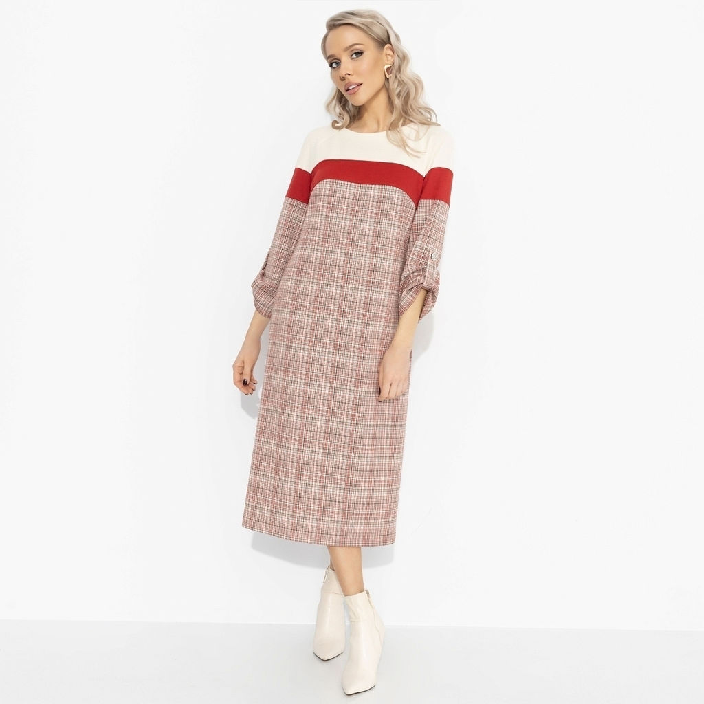 Платье с акцентной спинкой, Влюблена в себя (красное) - Charutti фото 2