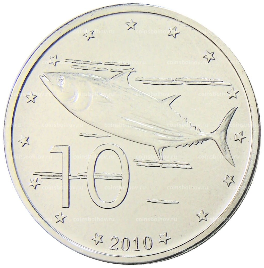 10 центов 2010 года Острова Кука