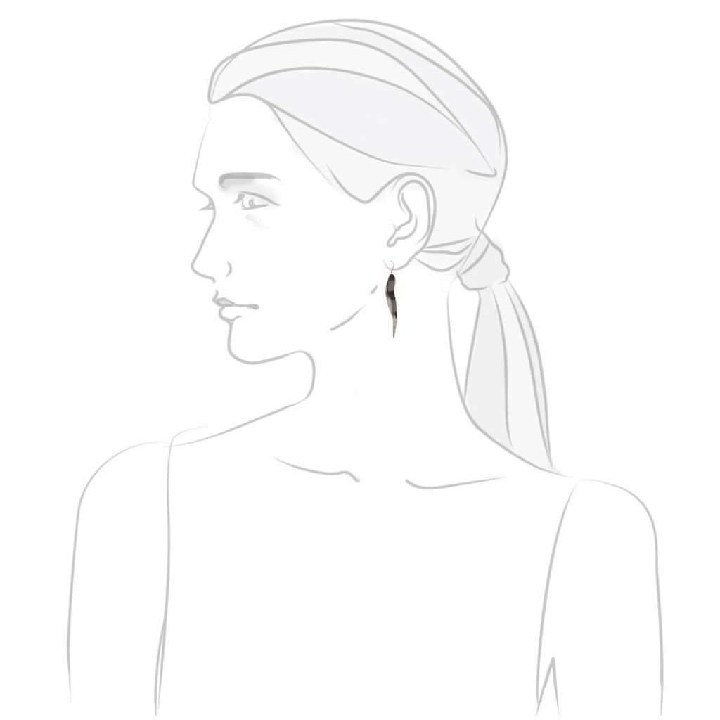 Серьги из белого металла - Модные истории фото 2