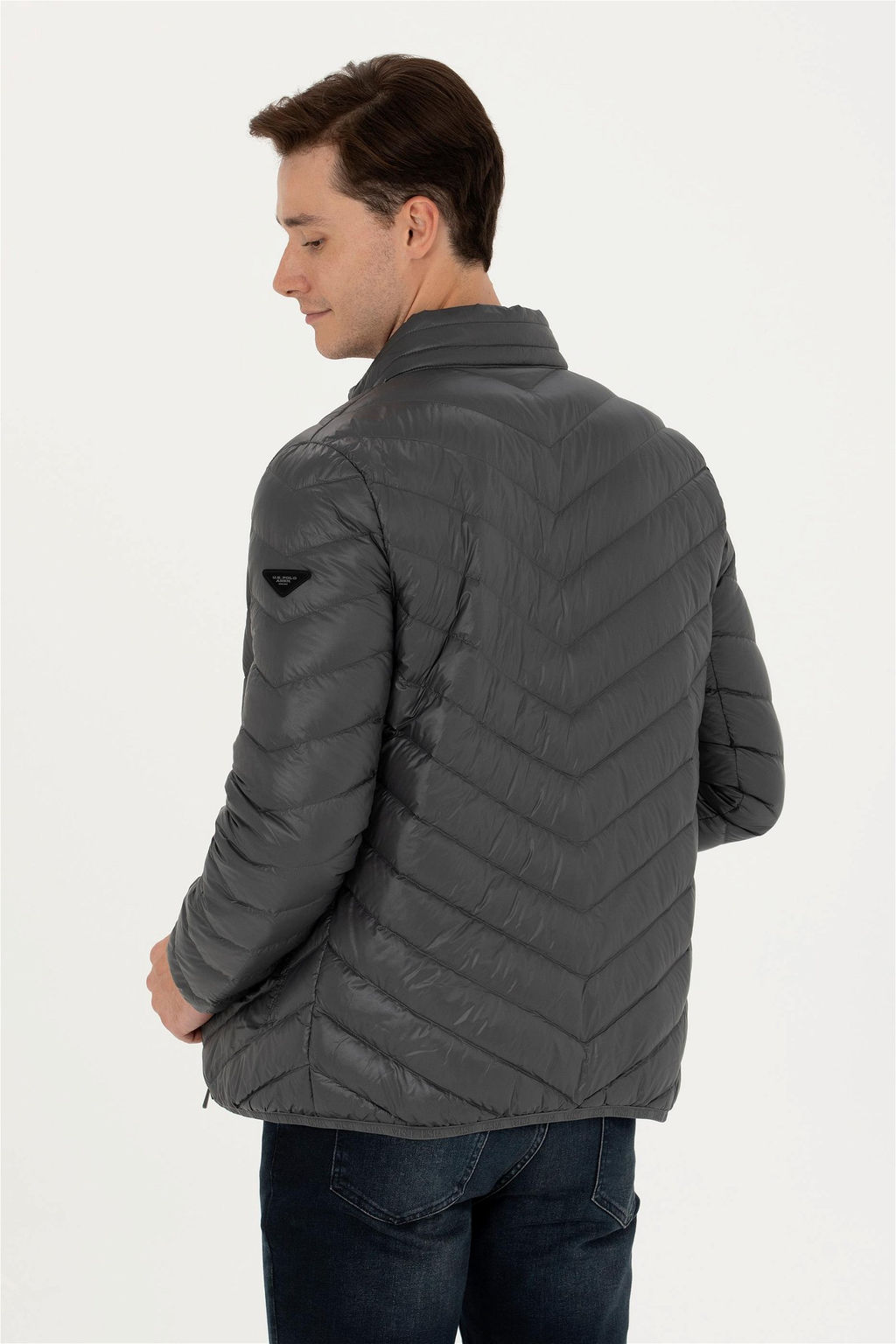 U. S. Polo Assn / Мужское пальто антрацитового цвета - U.s. polo assn фото 12