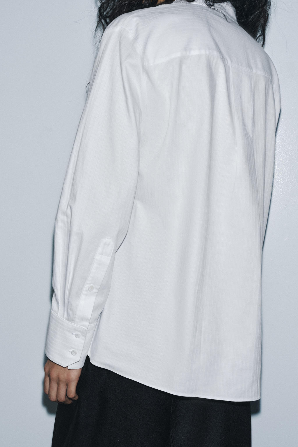 ZW COLLECTION POPLIN SHIRT WITH BIB DETAIL - Zara фото 7
