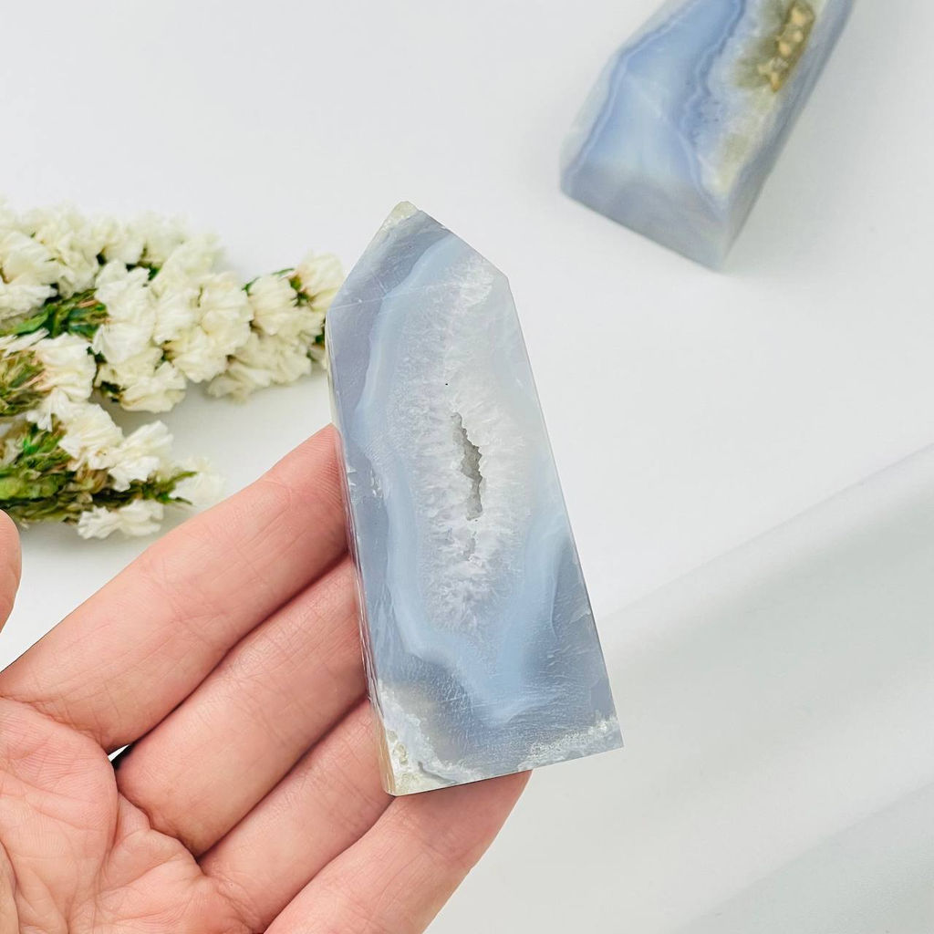 Кристалл из Голубого агата - Радуга самоцветов фото 2