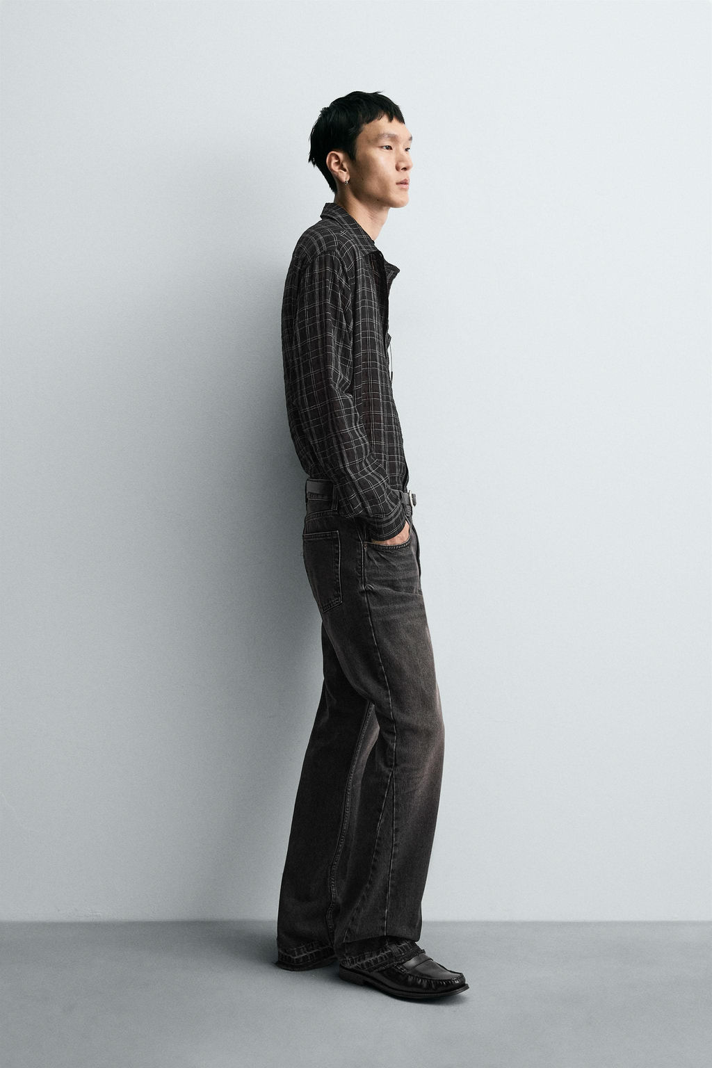 TEXTURED CHECK SHIRT - Zara фото 4