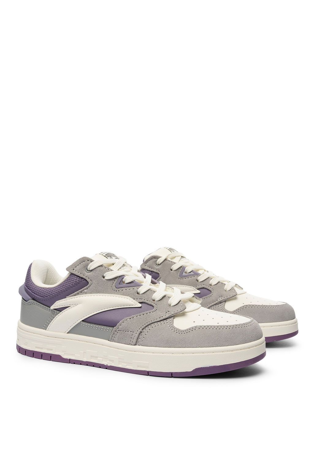 Кеды Серый/Бежевый/Фиолетовый