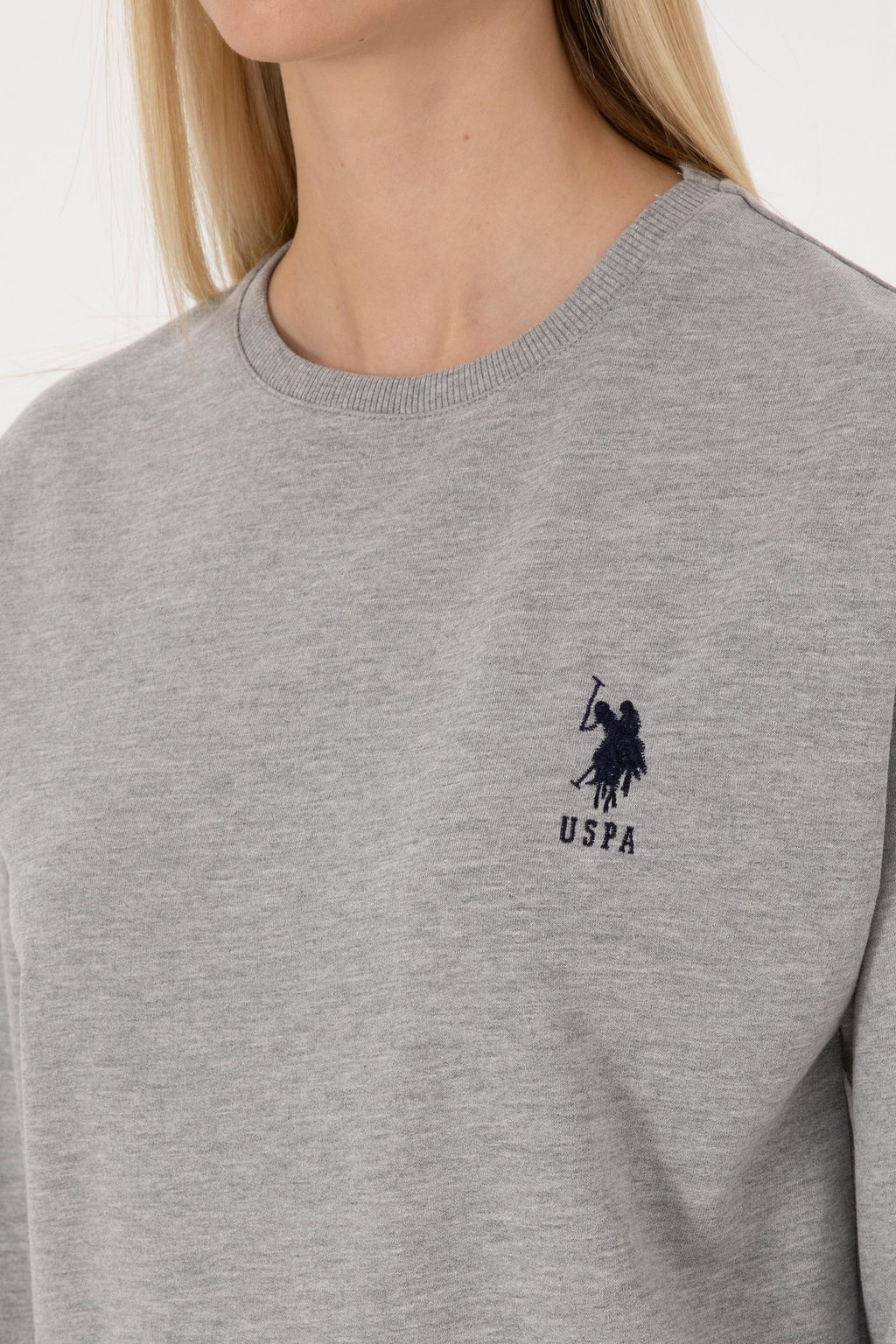 Kad_n Gri Melanj Pijama Tak_m_ - U.s. polo assn фото 7
