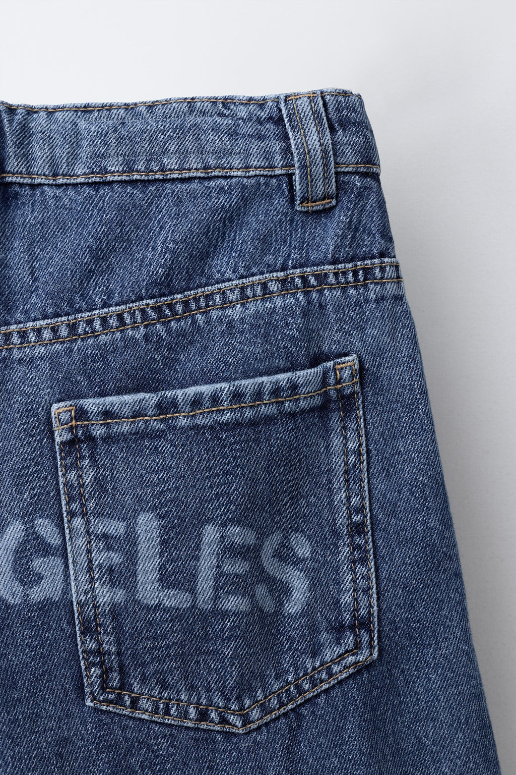 SLOGAN STRAIGHT JEANS - Zara фото 4