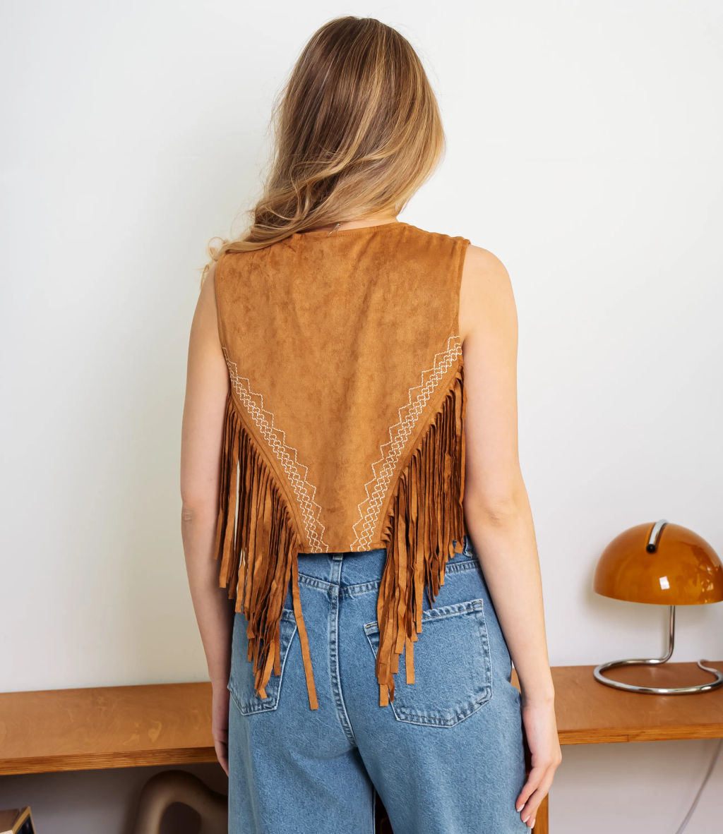 Жилет #КТ88399, коричневый - Dommod фото 3