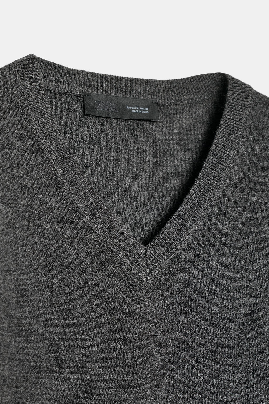 WOOL V-NECK SWEATER - Zara фото 7