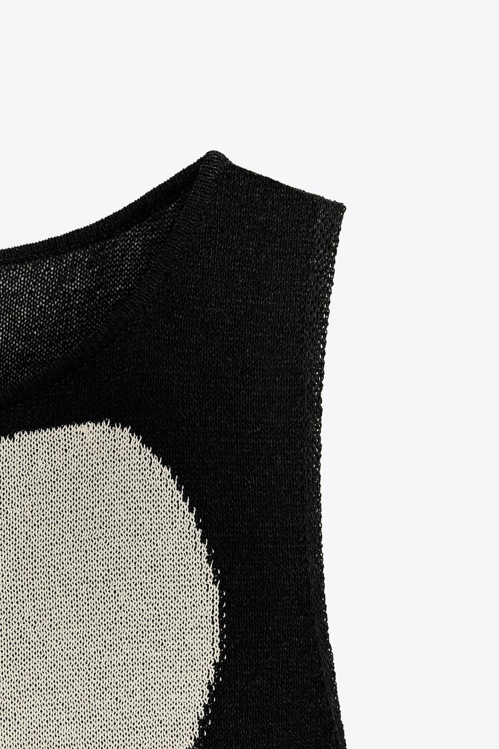 LONG POLKA DOT KNIT DRESS - Zara фото 4