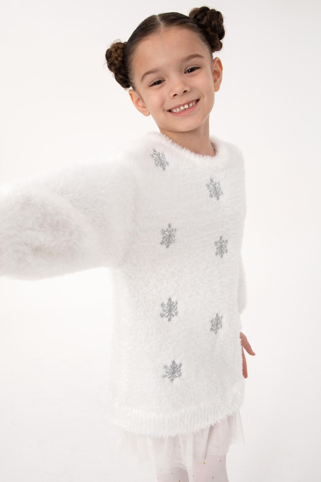 K_z _ocuk Krem Triko Elbise - U.s. polo assn фото 4