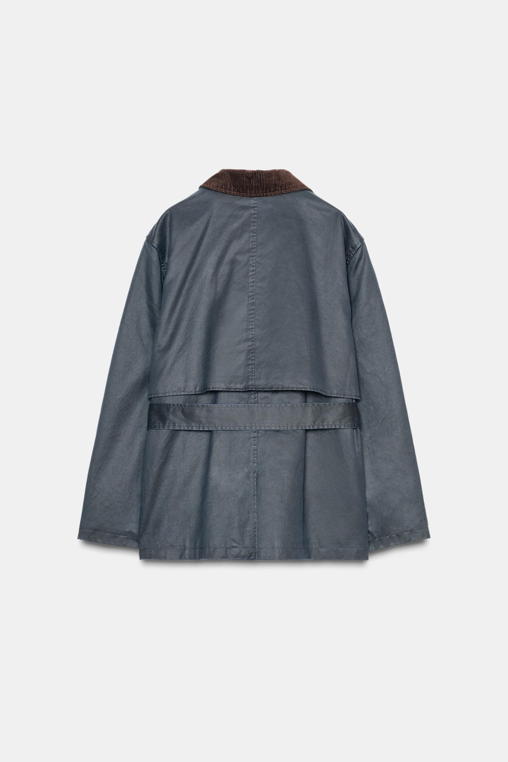 WAXED PARKA WITH CORDUROY COLLAR - Zara фото 9