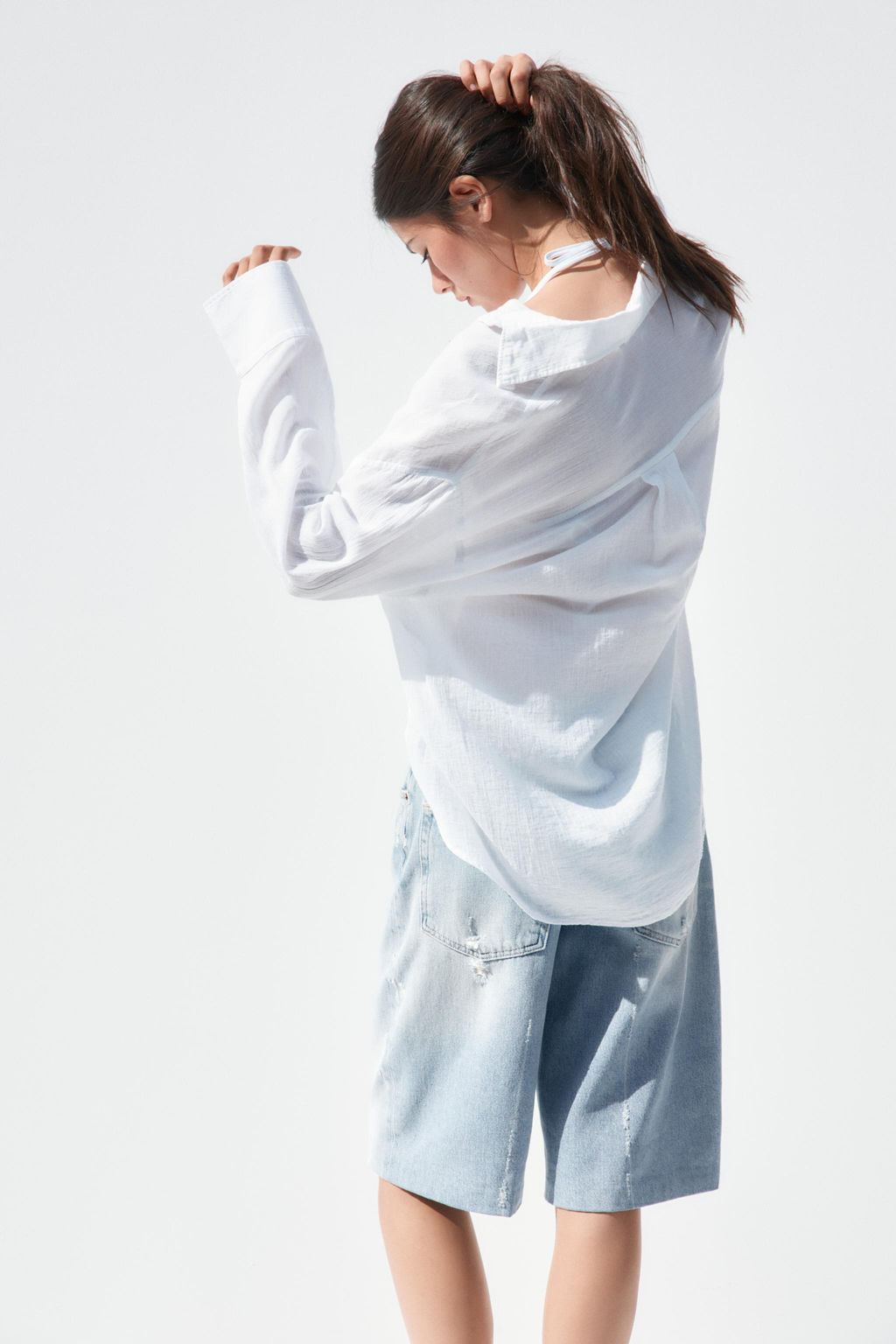 OVERSIZE GAUZE SHIRT - Zara фото 36