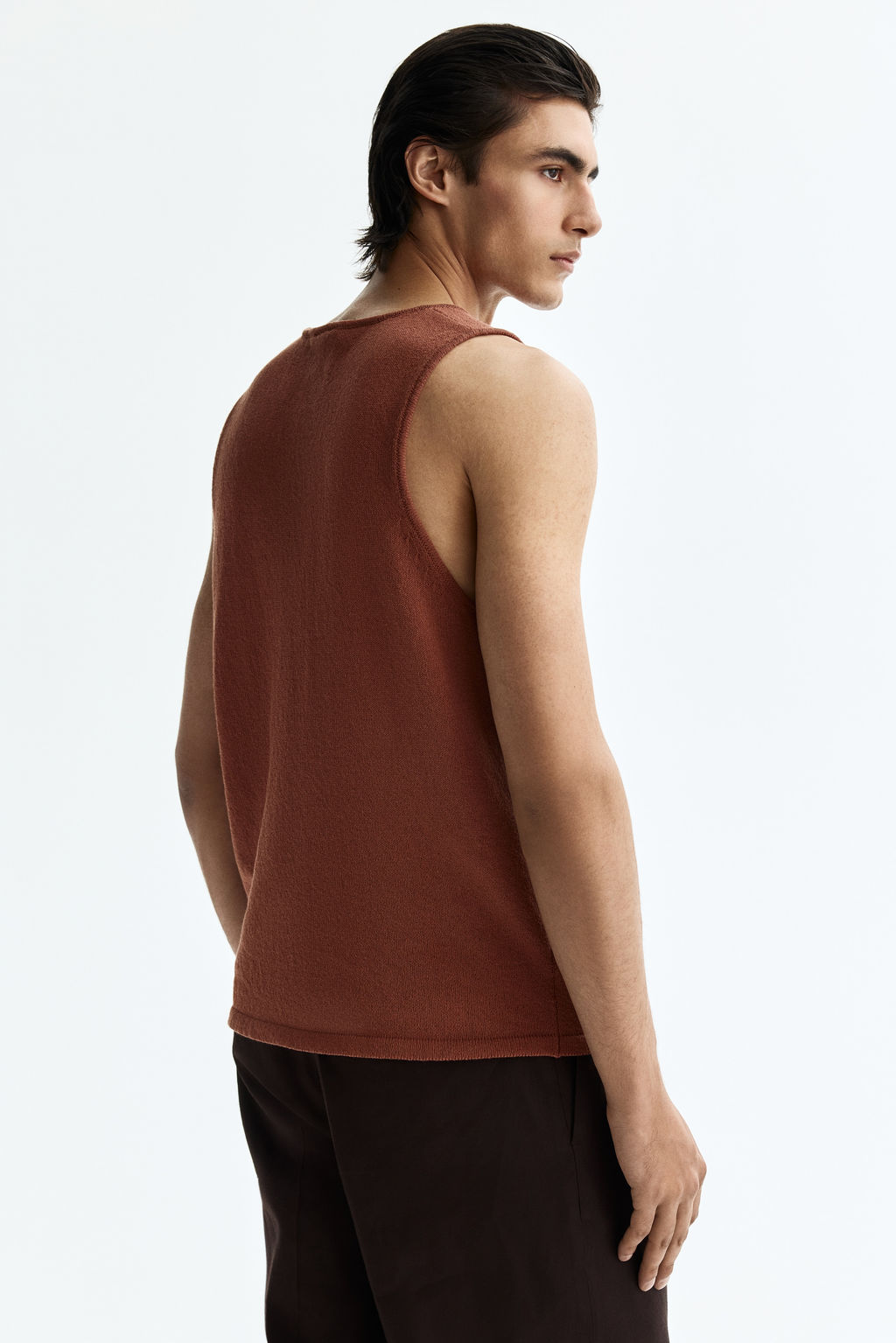 Camiseta sin mangas en punto Regular Fit - H&m фото 6
