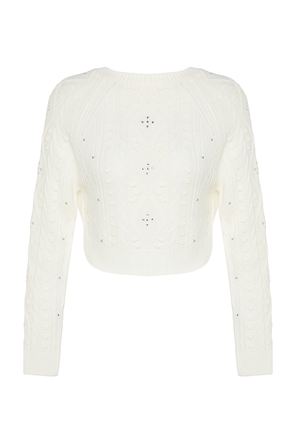 Ekru Cift Tarafl? Kullan?labilen Triko Kazak-H?rka TWOAW24KZ00144 - Trendyolmilla фото 8