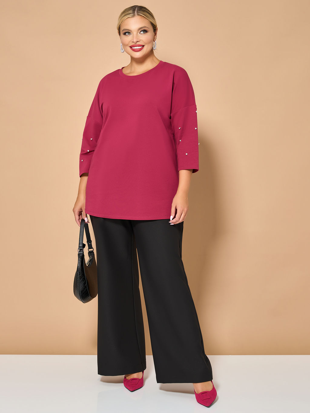 Джемпер 0202-1 фуксия - Dora фото 51