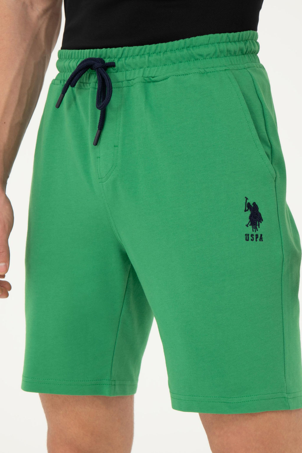 Мужские зеленые трикотажные шорты - U.s. polo assn фото 13