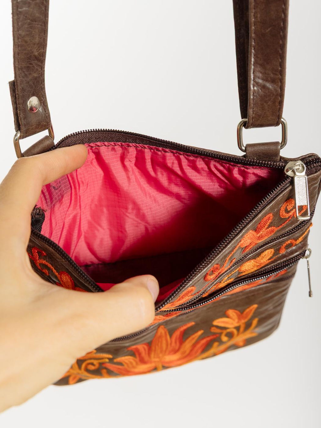 Сумка натуральная кожа через плечо №1114/63 - Ганг фото 6