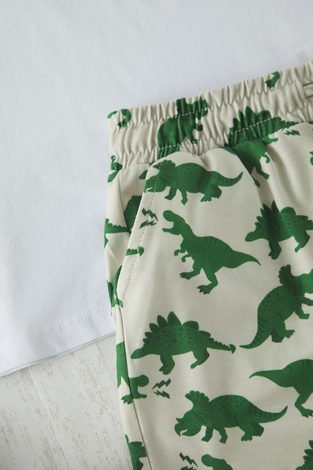 Yesil Erkek Cocuk Bask?l? Pijama Tak?m? - Trendyolmilla фото 2