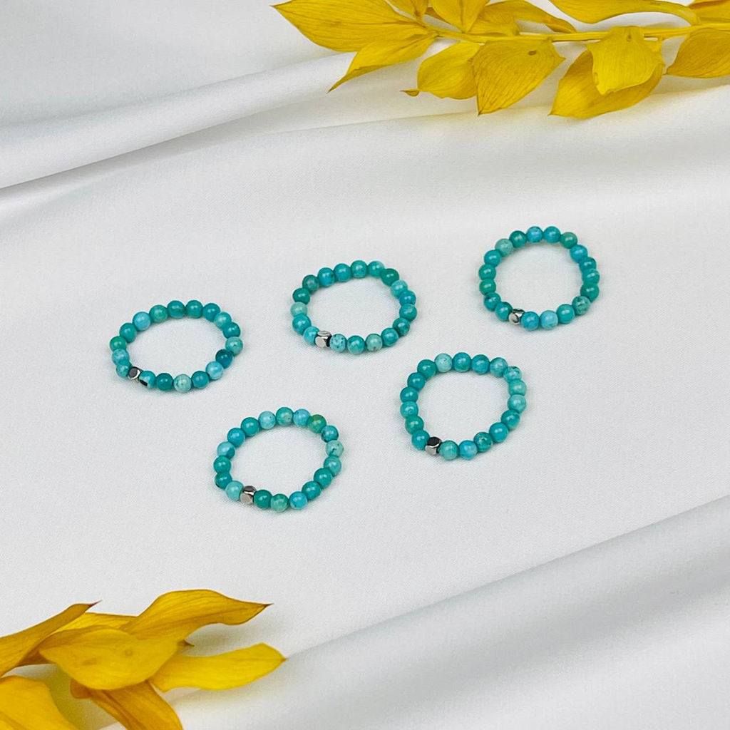 Кольцо на резинке из Бирюзы 17 р.