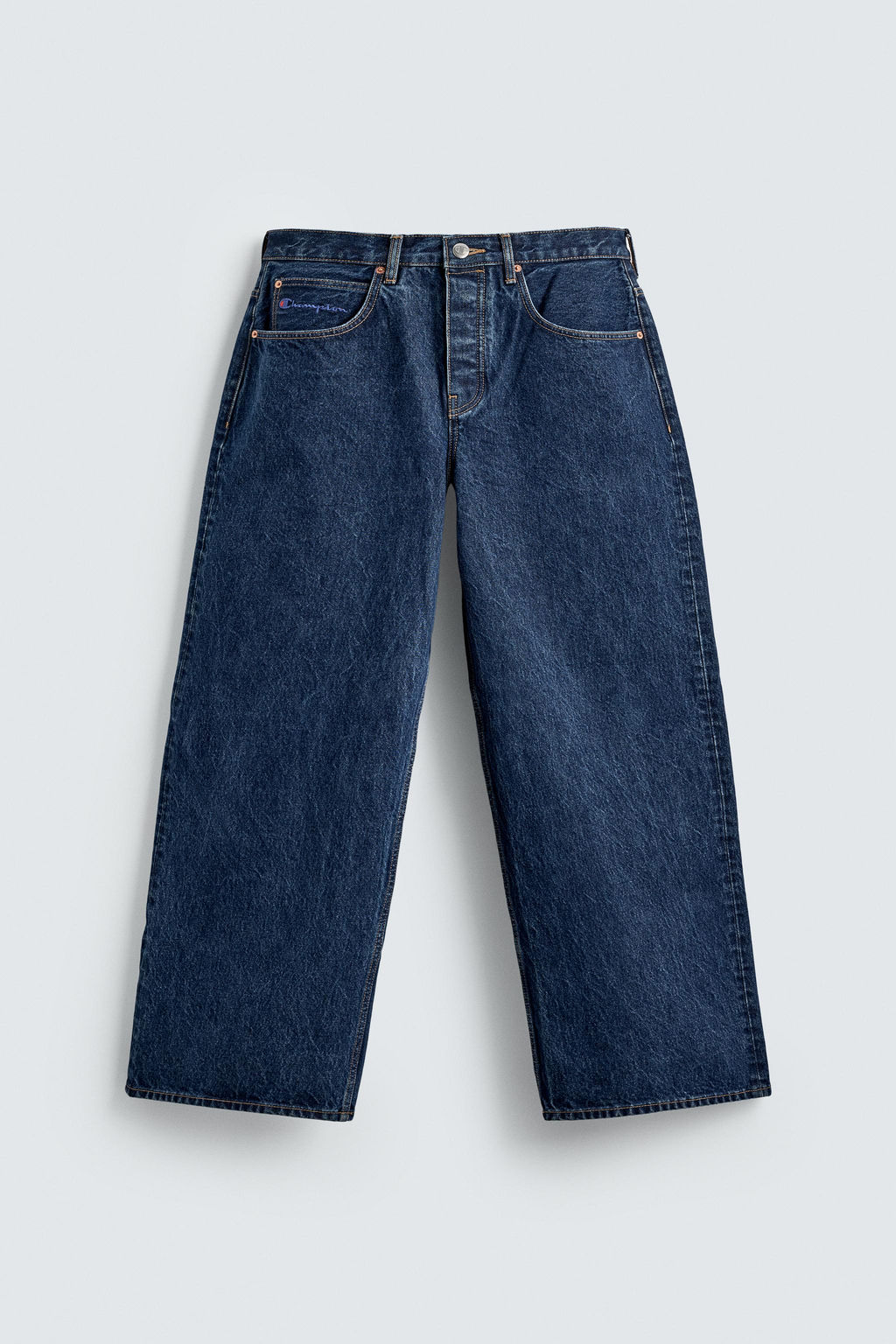 CHAMPION ® X ZARA BAGGY FIT JEANS  фото 8