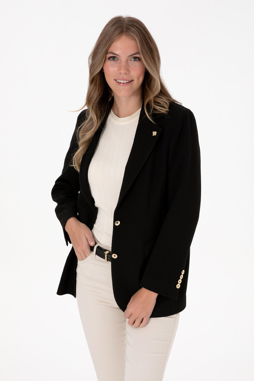 Kad_n Siyah Ceket Sepette S_rpriz _ndirim - U.s. polo assn фото 3