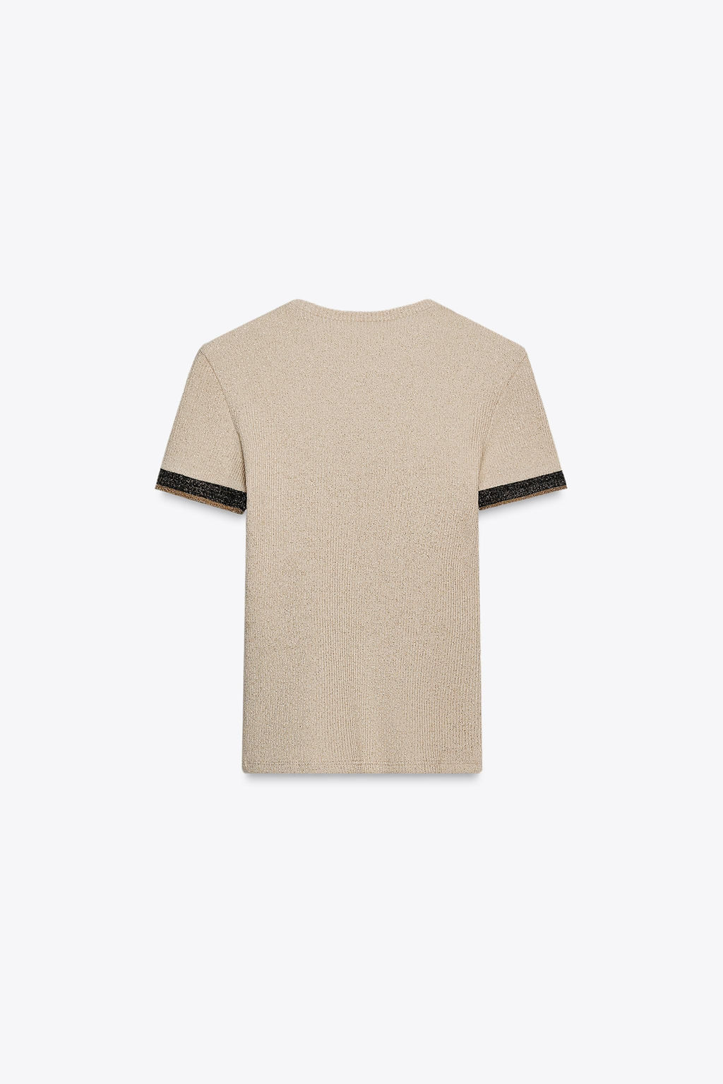 METALLIC THREAD CHUNKY KNIT T-SHIRT - Zara фото 7
