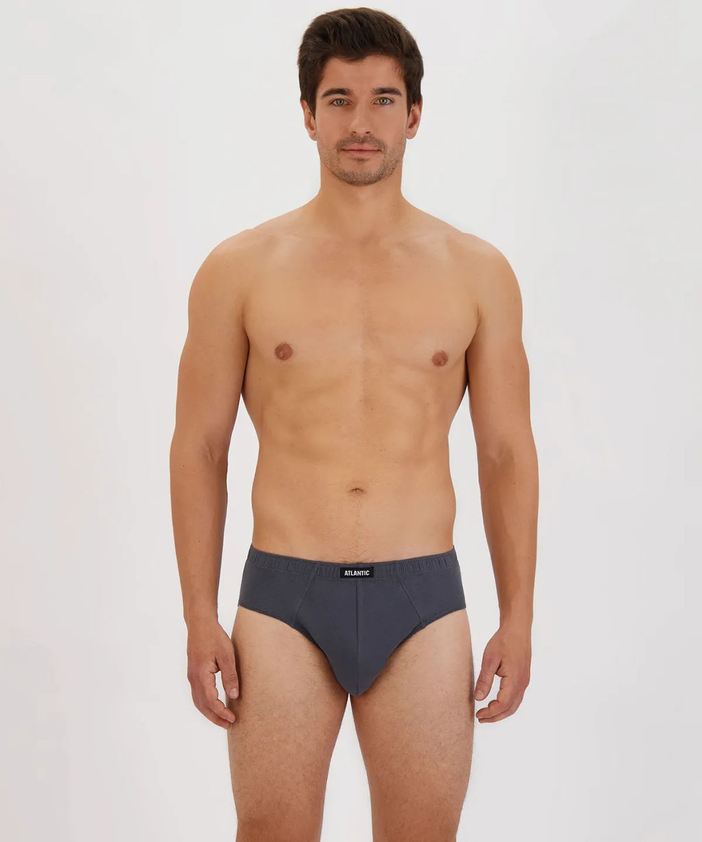 ATLANTIC 3BMP-006 Трусы классика Basic - набор 3 шт. микс  фото 7
