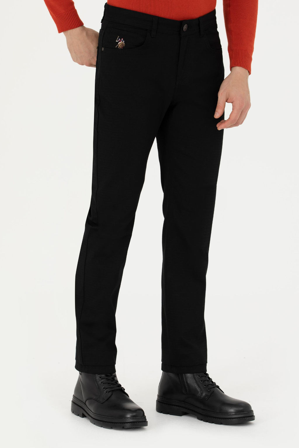 U. S. Polo Assn / Мужские черные брюки из плотной ткани - U.s. polo assn фото 16