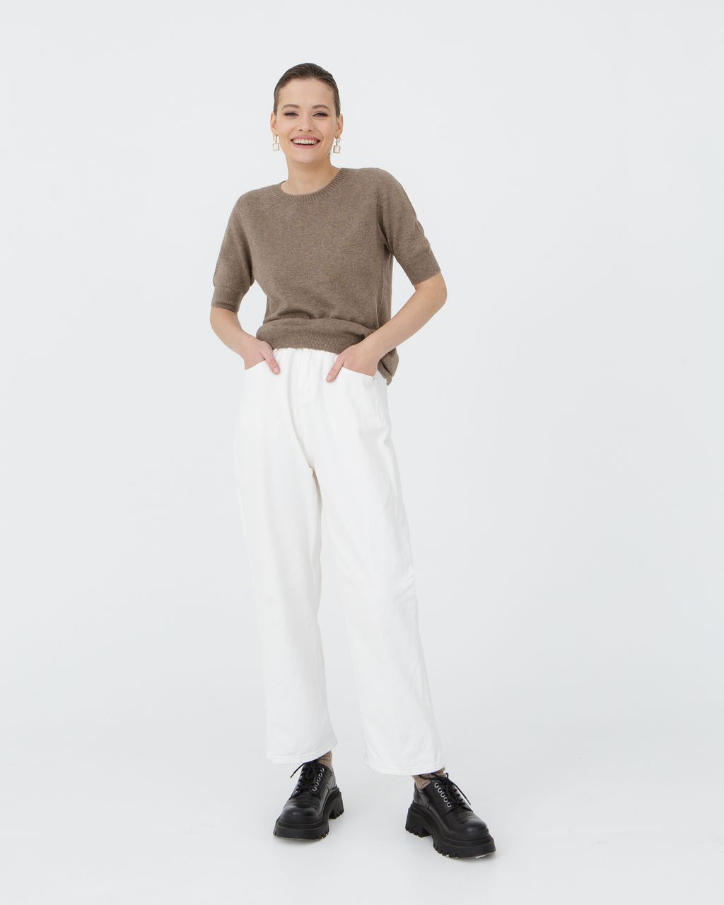 Джемпер из кашемира 1023 капучино