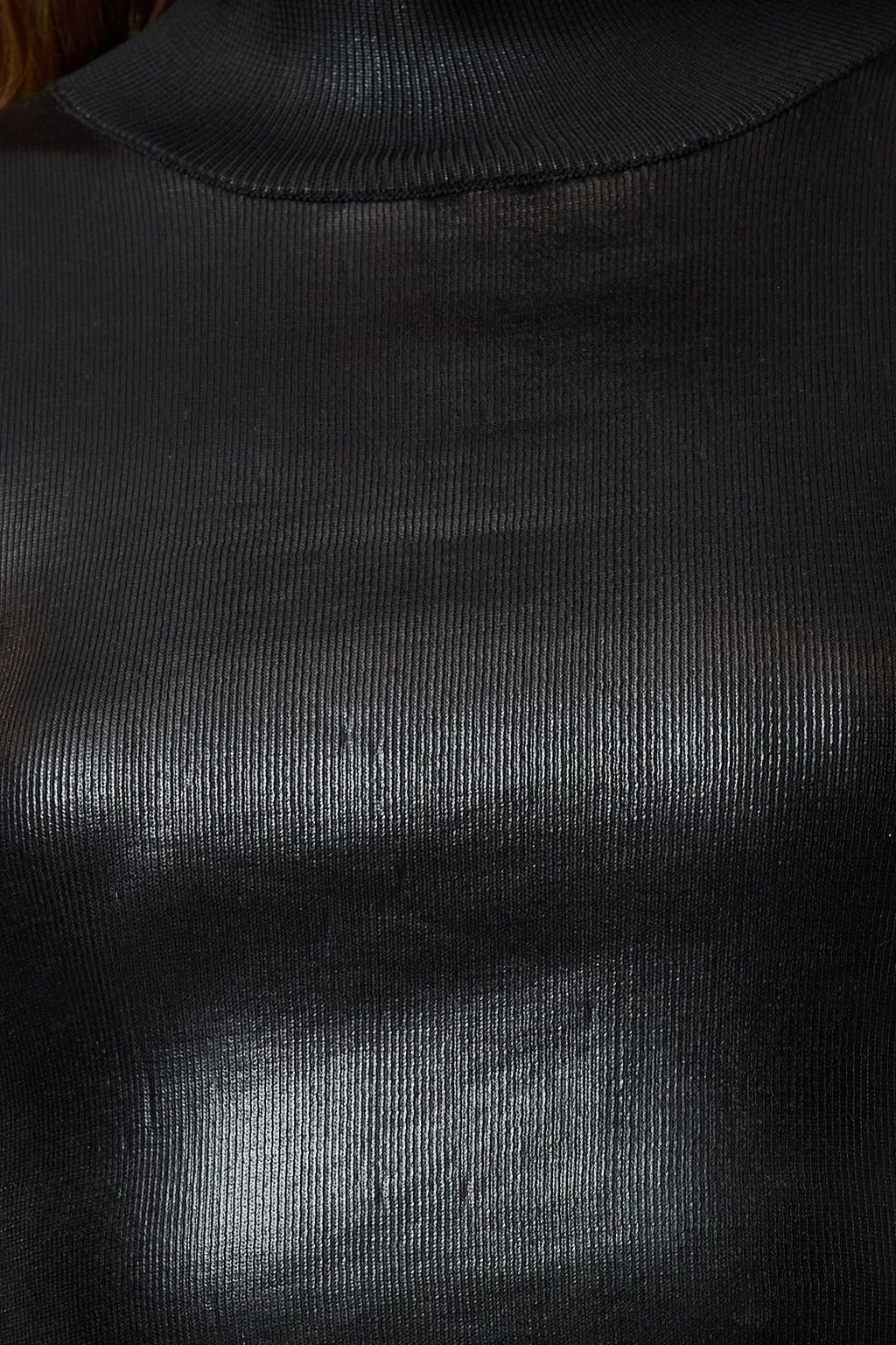 Siyah Crop Basic Varak Bask?l? Triko Kazak TWOAW25KZ00156 - Trendyolmilla фото 3