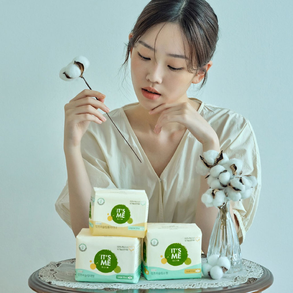 ITS ME Прокладки женские гигиенические с крылышками / Slim Organic Cotton Pads Regular, 250 мм, 3 капли, 12 шт.