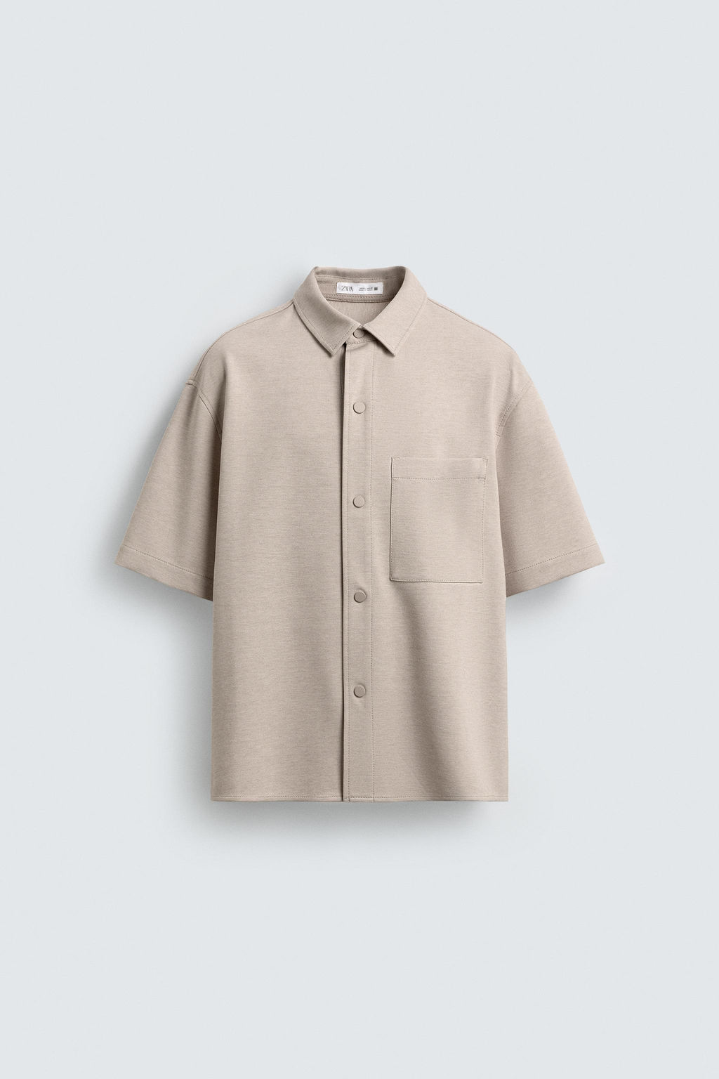 SOBRECAMISA CONFORT NON IRON / Tostado claro