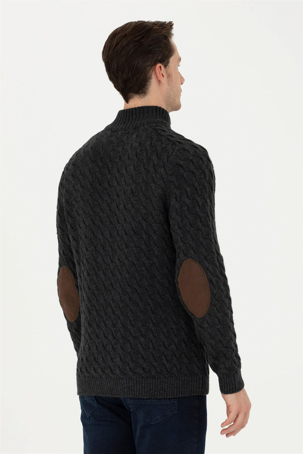 Мужской свитер антрацитового меланжа Неожиданная скидка в корзине - U.s. polo assn фото 5